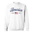 ヴィンテージ アメリカ国旗 Usa 4Th Of July American Flag Patriotic スウェットシャツ