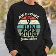 15歳の誕生日 2008年6月9日 15歳の誕生日 長袖tシャツ スウェットシャツ 彼への贈り物