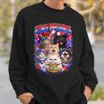 250 Years Cat American Flag 250Th Anniversary 4Th Of July Sweatshirt Gifts for Him