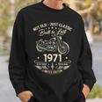 55 歳の誕生日男性オートバイ バイクに乗る人 1971 スウェットシャツ 彼への贈り物