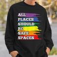All Placeshould Beafepaces ゲイプライド 同盟国 Lgbtq Month スウェットシャツ 彼への贈り物