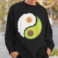 Avocado And Eggs Keto Diet Healthy Eating Yin Yang Yin Yang スウェットシャツ 彼への贈り物