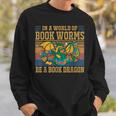 Book Dragon Kids Bookworm Sweatshirt Gifts for Him
