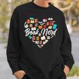 Book Lover Book Nerd Bookworm Bookish Librarian Sweatshirt Gifts for Him