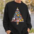 Books Christmas Tree Reading Club Librarian Library Xmas Sweatshirt Gifts for Him Books Christmas Tree Reading Club Librarian Library Xmas Sweatshirt Gifts for Him
