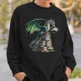 Bookworm Dragon Reading Books Dragon & Books Lover Sweatshirt Gifts for Him Bookworm Dragon Reading Books Dragon & Books Lover Sweatshirt Gifts for Him