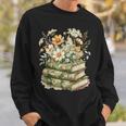 Camo Floral Books Wildflower Botanical Reading Lover Sweatshirt Gifts for Him