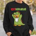 Catasaurus T-Rex Cat Kitten Dinosaur Feline Dino Dragon スウェットシャツ 彼への贈り物