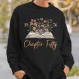 Chapter Fifty 1976 50th Birthday Wildflower Book 50 Year Old Sweatshirt Gifts for Him