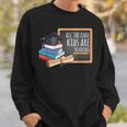 All The Cool Kids Are Reading Book Nerd School Graduation Sweatshirt Gifts for Him