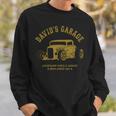 David's Garage Hotrod クラシックカーデザイン 長袖tシャツ スウェットシャツ 彼への贈り物
