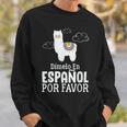 Dimelo En Espanol Por Favor 面白い スペイン語 スウェットシャツ 彼への贈り物