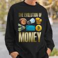 Evolution Of Money お金の進化 ビットコインプランb 暗号通貨btc ホドル スウェットシャツ 彼への贈り物