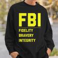 Fbi Motto 「Fidelity Bravery Integrity」 法執行機関 スウェットシャツ 彼への贈り物