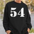 Fifty Four 数字 54 ナンバー スウェットシャツ 彼への贈り物