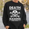 Freemasonkull Quote Deathmiles Mason ユーモア フリーメイソン スウェットシャツ 彼への贈り物