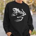 Frogman Bonefrog アンティーク調ホワイトプリント スウェットシャツ 彼への贈り物