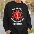 Emotionalupport Husband Do Not Pet スウェットシャツ 彼への贈り物