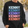 Modern Repeated Text Kenny スウェットシャツ 彼への贈り物