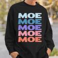 Modern Repeated Text Moe スウェットシャツ 彼への贈り物