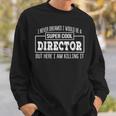 uper Cool Director 面白いギフト スウェットシャツ 彼への贈り物
