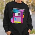 The Future Is Here フロッピーディスクディスクディスクレトロ80年代vaporwave スウェットシャツ 彼への贈り物