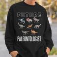 Future Paleontologist モササウルス・トリケラトプス ティラノサウルス スウェットシャツ 彼への贈り物