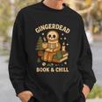 Gingerdead Book Shirt Xmas Cozy Skeleton Reading Christmas Sweatshirt Gifts for Him Gingerdead Book Shirt Xmas Cozy Skeleton Reading Christmas Sweatshirt Gifts for Him