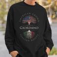 Giordano ファミリーネーム アメリカ栽培 イタリア ルーツ イタリア 国旗 スウェットシャツ 彼への贈り物