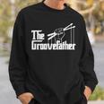The Groovefatherintage Drumsドラミングバンドドラマー スウェットシャツ 彼への贈り物