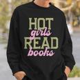 Hot Girls Read Books Retro Varsity Aesthetic Reading Sweatshirt Gifts for Him Hot Girls Read Books Retro Varsity Aesthetic Reading Sweatshirt Gifts for Him