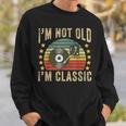 I'm Not Old I'm Classic ビニールレコード レトロ ビンテージ音楽 スウェットシャツ 彼への贈り物