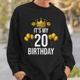 It's My 20Th Birthday Party 20歳 誕生日 メンズ レディース スウェットシャツ 彼への贈り物