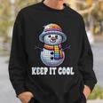Keep It Cool Disconowman Retro Funky Holidayibes スウェットシャツ 彼への贈り物
