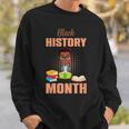 Kids Boy Reading Book History Month BLM Melanin Pride Kids Sweatshirt Gifts for Him