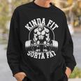 Kinda Fitorta Fat Gorilla 面白いワークアウトジムウェイトリフティング スウェットシャツ 彼への贈り物