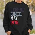 Legendince May 1976 メンズ レディース 1976年5月 スウェットシャツ 彼への贈り物