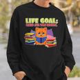 Life Goals Read All The Books I Book Worm I Book Lover Sweatshirt Gifts for Him