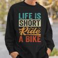 Life Ishort Ride A Bike Motorcycle Rider 長袖tシャツ スウェットシャツ 彼への贈り物