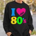 I Love The 80'S 80年代パーティードレスレトロ1980年代テーマ スウェットシャツ 彼への贈り物
