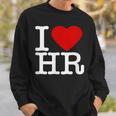 I Love Hr レッドハート 人事 スウェットシャツ 彼への贈り物