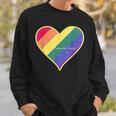 Love Is Love レインボーハート スウェットシャツ 彼への贈り物