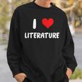 I Love Literature Heart Books Writing Reading Read Write Sweatshirt Gifts for Him I Love Literature Heart Books Writing Reading Read Write Sweatshirt Gifts for Him