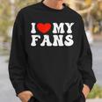 I Love My Fans スウェットシャツ 彼への贈り物