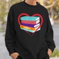 I Love Reading Book Heart Love Books Library Sweatshirt Gifts for Him I Love Reading Book Heart Love Books Library Sweatshirt Gifts for Him