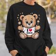 I Love Tsurumi Teddy Bear 鶴見テディベアが大好き スウェットシャツ 彼への贈り物