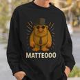 Matteooo イタリアンブレインロットミーム – シュールなaiクリーチャー スウェットシャツ 彼への贈り物