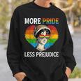 More Pride Less Prejudice Pride Month Lgbtq ゲイ レズビアン スウェットシャツ 彼への贈り物