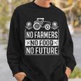 No Farmers No Food No Future ファーマー 農場農場農業 スウェットシャツ 彼への贈り物