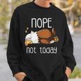 Nope Not Todayleeping American Bald Eagle Nap Early Bird スウェットシャツ 彼への贈り物